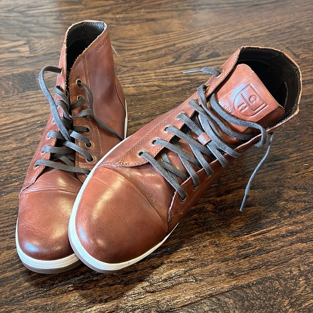 Cole Haan Cap Toe Leather Sneakers